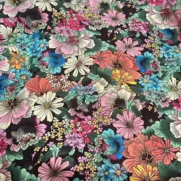 Flint & Moss | Colourful floral long bell sleeve blouse - Picture 13 of 13